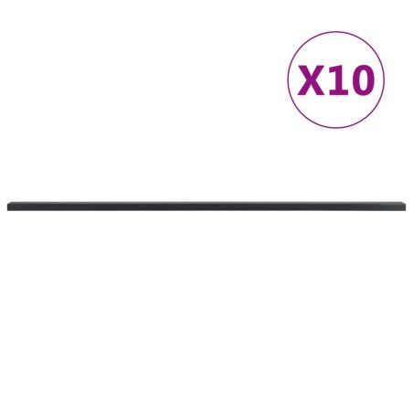vidaXL Postes de valla de jardín 10 uds acero gris 200 cm