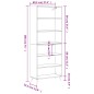 vidaXL Aparador alto madera de ingeniería blanco 69,5x32,5x180 cm vidaXL Aparador alto madera de ingeniería blanco 69,5x32,5x180 cm