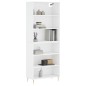 vidaXL Aparador alto madera de ingeniería blanco 69,5x32,5x180 cm vidaXL Aparador alto madera de ingeniería blanco 69,5x32,5x180 cm