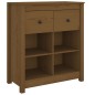 vidaXL Aparador de madera maciza de pino marrón miel 70x35x80 cm vidaXL Aparador de madera maciza de pino marrón miel 70x35x80 cm