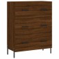 vidaXL Aparador alto madera contrachapada marrón roble 69,5x34x180 cm vidaXL Aparador alto madera contrachapada marrón roble 69,5x34x180 cm