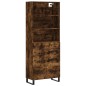 vidaXL Aparador alto madera contrachapada roble ahumado 69,5x34x180 cm vidaXL Aparador alto madera contrachapada roble ahumado 69,5x34x180 cm