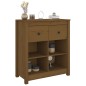 vidaXL Aparador de madera maciza de pino marrón miel 70x35x80 cm vidaXL Aparador de madera maciza de pino marrón miel 70x35x80 cm