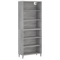 vidaXL Aparador alto madera de ingeniería gris Sonoma 69,5x32,5x180 cm vidaXL Aparador alto madera de ingeniería gris Sonoma 69,5x32,5x180 cm