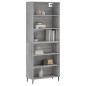 vidaXL Aparador alto madera de ingeniería gris Sonoma 69,5x32,5x180 cm vidaXL Aparador alto madera de ingeniería gris Sonoma 69,5x32,5x180 cm