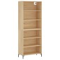 vidaXL Aparador alto madera de ingeniería roble Sonoma 69,5x32,5x180cm