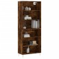 vidaXL Aparador alto madera ingeniería roble ahumado 69,5x32,5x180 cm vidaXL Aparador alto madera ingeniería roble ahumado 69,5x32,5x180 cm