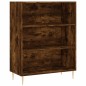 vidaXL Aparador alto madera ingeniería roble ahumado 69,5x32,5x180 cm vidaXL Aparador alto madera ingeniería roble ahumado 69,5x32,5x180 cm