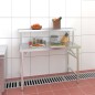 vidaXL Mesa de trabajo para cocina con estante acero inox 120x60x115cm vidaXL Mesa de trabajo para cocina con estante acero inox 120x60x115cm