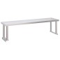 vidaXL Mesa de trabajo para cocina con estante acero inox 120x60x115cm vidaXL Mesa de trabajo para cocina con estante acero inox 120x60x115cm
