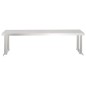 vidaXL Mesa de trabajo para cocina con estante acero inox 120x60x115cm vidaXL Mesa de trabajo para cocina con estante acero inox 120x60x115cm