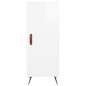 vidaXL Aparador alto madera contrachapada blanco brillo 34,5x34x180 cm vidaXL Aparador alto madera contrachapada blanco brillo 34,5x34x180 cm