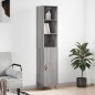vidaXL Aparador alto madera contrachapada gris Sonoma 34,5x34x180 cm vidaXL Aparador alto madera contrachapada gris Sonoma 34,5x34x180 cm