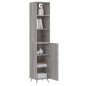 vidaXL Aparador alto madera contrachapada gris Sonoma 34,5x34x180 cm vidaXL Aparador alto madera contrachapada gris Sonoma 34,5x34x180 cm