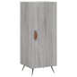 vidaXL Aparador alto madera contrachapada gris Sonoma 34,5x34x180 cm vidaXL Aparador alto madera contrachapada gris Sonoma 34,5x34x180 cm