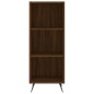 vidaXL Aparador alto madera contrachapada roble marrón 34,5x32,5x180cm vidaXL Aparador alto madera contrachapada roble marrón 34,5x32,5x180cm