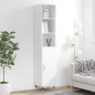 vidaXL Aparador alto madera contrachapada blanco 34,5x34x180 cm vidaXL Aparador alto madera contrachapada blanco 34,5x34x180 cm