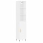 vidaXL Aparador alto madera contrachapada blanco 34,5x34x180 cm vidaXL Aparador alto madera contrachapada blanco 34,5x34x180 cm