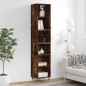 vidaXL Aparador alto contrachapada roble ahumado 34,5x32,5x180 cm vidaXL Aparador alto contrachapada roble ahumado 34,5x32,5x180 cm
