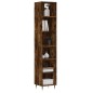 vidaXL Aparador alto contrachapada roble ahumado 34,5x32,5x180 cm vidaXL Aparador alto contrachapada roble ahumado 34,5x32,5x180 cm