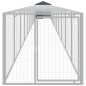 vidaXL Jaula gallinas con corral acero galvanizado gris 117x1221x123cm