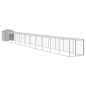 vidaXL Gallinero y corral acero galvanizado gris claro 117x1221x123 cm vidaXL Gallinero y corral acero galvanizado gris claro 117x1221x123 cm