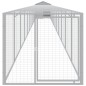 vidaXL Gallinero y corral acero galvanizado gris claro 117x1221x123 cm vidaXL Gallinero y corral acero galvanizado gris claro 117x1221x123 cm