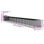 vidaXL Gallinero y corral acero galvanizado gris claro 117x1221x123 cm vidaXL Gallinero y corral acero galvanizado gris claro 117x1221x123 cm