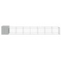 vidaXL Caseta perros corral acero galvanizado gris claro 110x813x110cm