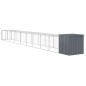 vidaXL Gallinero con corral acero galvanizado gris 110x1017x110 cm vidaXL Gallinero con corral acero galvanizado gris 110x1017x110 cm