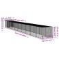 vidaXL Gallinero con corral acero galvanizado gris 110x1017x110 cm vidaXL Gallinero con corral acero galvanizado gris 110x1017x110 cm