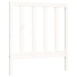 vidaXL Estructura de cama con cabecero madera maciza blanco 100x200 cm vidaXL Estructura de cama con cabecero madera maciza blanco 100x200 cm