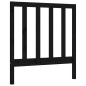 vidaXL Estructura de cama con cabecero madera maciza negro 90x200 cm vidaXL Estructura de cama con cabecero madera maciza negro 90x200 cm