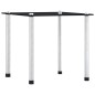 vidaXL Mesas apilables 3 unidades vidrio templado negro vidaXL Mesas apilables 3 unidades vidrio templado negro