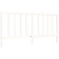 vidaXL Estructura de cama con cabecero madera maciza blanco 200x200 cm vidaXL Estructura de cama con cabecero madera maciza blanco 200x200 cm