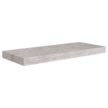 vidaXL Estante flotante de pared MDF gris hormigón 60x23,5x3,8 cm