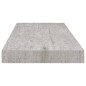 vidaXL Estante flotante de pared MDF gris hormigón 60x23,5x3,8 cm