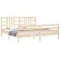 vidaXL Estructura de cama con cabecero madera maciza 200x200 cm vidaXL Estructura de cama con cabecero madera maciza 200x200 cm