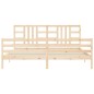 vidaXL Estructura de cama con cabecero madera maciza 200x200 cm vidaXL Estructura de cama con cabecero madera maciza 200x200 cm