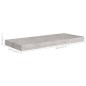 vidaXL Estante flotante de pared MDF gris hormigón 60x23,5x3,8 cm