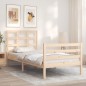 vidaXL Estructura de cama con cabecero madera maciza 100x200 cm vidaXL Estructura de cama con cabecero madera maciza 100x200 cm