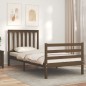 vidaXL Estructura cama con cabecero madera maciza marrón miel 90x200cm vidaXL Estructura cama con cabecero madera maciza marrón miel 90x200cm