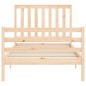 vidaXL Estructura de cama con cabecero madera maciza 100x200 cm vidaXL Estructura de cama con cabecero madera maciza 100x200 cm