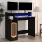 vidaXL Escritorio con luz LED madera contrachapada negro 97x45x90 cm vidaXL Escritorio con luz LED madera contrachapada negro 97x45x90 cm