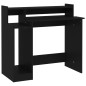 vidaXL Escritorio con luz LED madera contrachapada negro 97x45x90 cm vidaXL Escritorio con luz LED madera contrachapada negro 97x45x90 cm