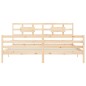 vidaXL Estructura de cama de matrimonio con cabecero madera maciza