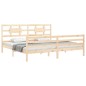 vidaXL Estructura de cama con cabecero madera maciza 200x200 cm vidaXL Estructura de cama con cabecero madera maciza 200x200 cm