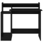 vidaXL Escritorio con luz LED madera contrachapada negro 97x45x90 cm vidaXL Escritorio con luz LED madera contrachapada negro 97x45x90 cm