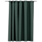 vidaXL Cortina opaca con ganchos look de lino verde 290x245 cm vidaXL Cortina opaca con ganchos look de lino verde 290x245 cm