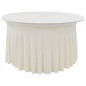 vidaXL Fundas elásticas para mesa 2 uds con falda 180x74 cm crema vidaXL Fundas elásticas para mesa 2 uds con falda 180x74 cm crema